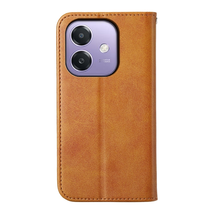 For OPPO A3 4G / 5G / A3X 4G / 5G India Cubic Grid Calf Texture Magnetic Leather Phone Case