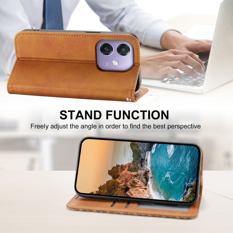 For OPPO A3 4G / 5G / A3X 4G / 5G India Cubic Grid Calf Texture Magnetic Leather Phone Case