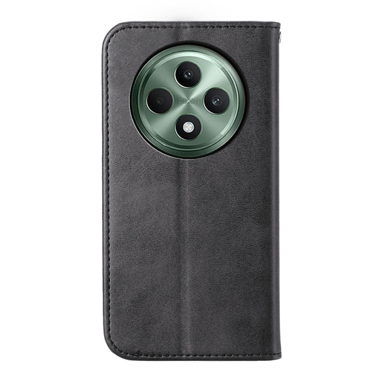 For OPPO Reno12 F 4G / 5G / F27 India Cubic Grid Calf Texture Magnetic Leather Phone Case