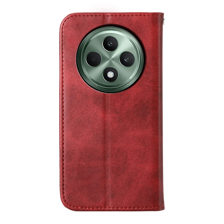 For OPPO Reno12 F 4G / 5G / F27 India Cubic Grid Calf Texture Magnetic Leather Phone Case