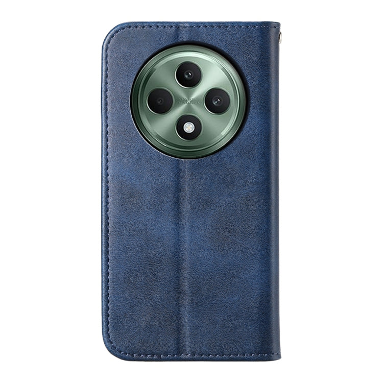 For OPPO Reno12 F 4G / 5G / F27 India Cubic Grid Calf Texture Magnetic Leather Phone Case
