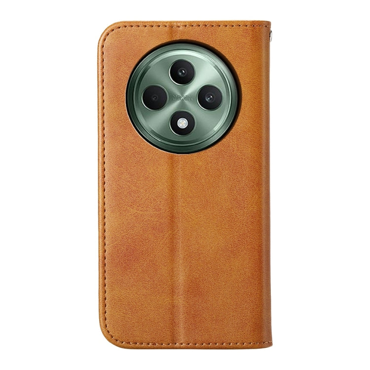 For OPPO Reno12 F 4G / 5G / F27 India Cubic Grid Calf Texture Magnetic Leather Phone Case