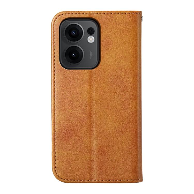 For OPPO Reno13 F 4G / 5G Cubic Grid Calf Texture Magnetic Leather Phone Case