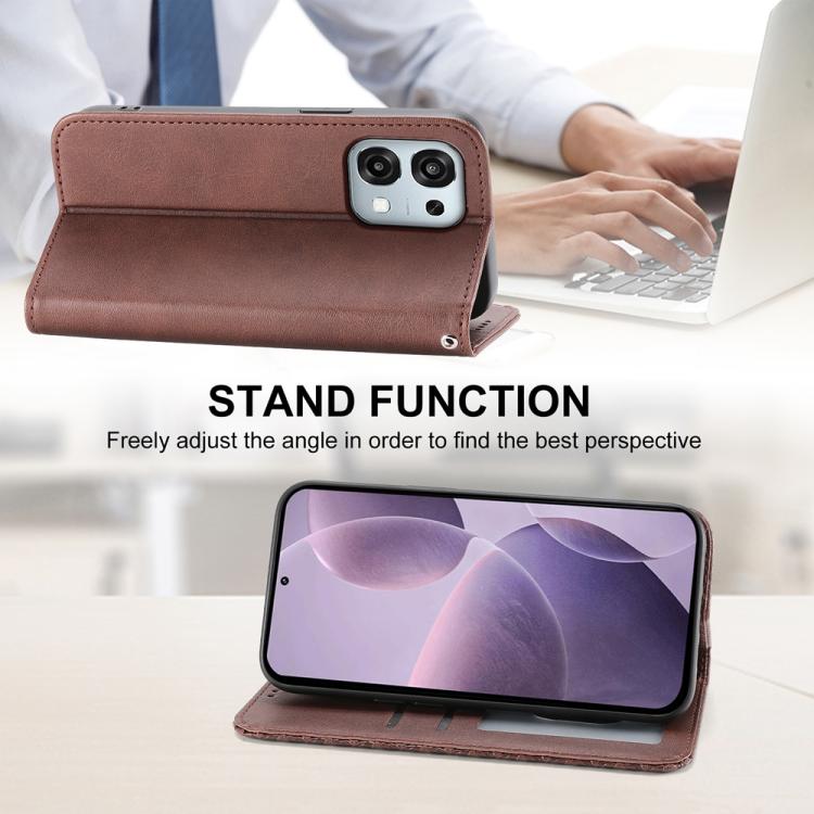 For OPPO A6 Pro 4G / 5G Global / F31 5G Cubic Grid Calf Texture Magnetic Leather Phone Case