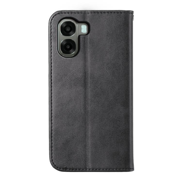 For OPPO A6x 5G / A6 5G Global Cubic Grid Calf Texture Magnetic Leather Phone Case