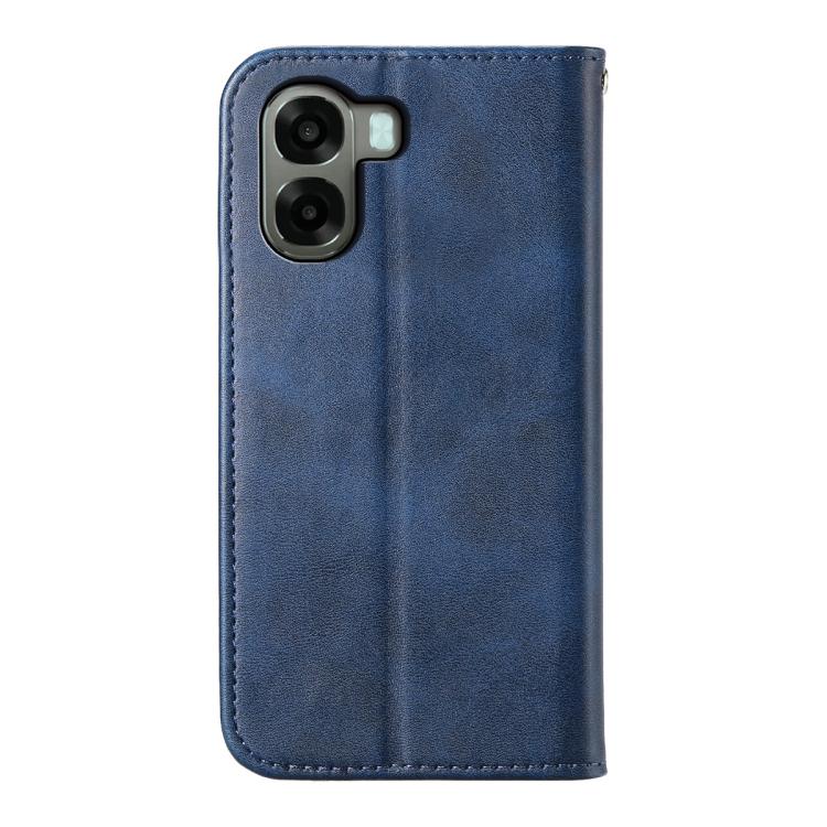 For OPPO A6x 5G / A6 5G Global Cubic Grid Calf Texture Magnetic Leather Phone Case