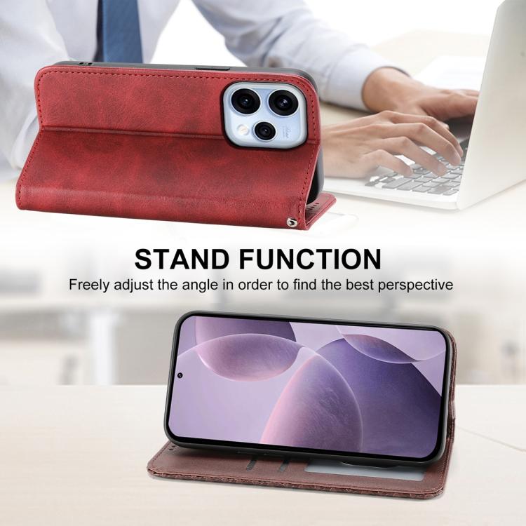For OPPO Reno15 5G / Reno 15c 5G Cubic Grid Calf Texture Magnetic Leather Phone Case