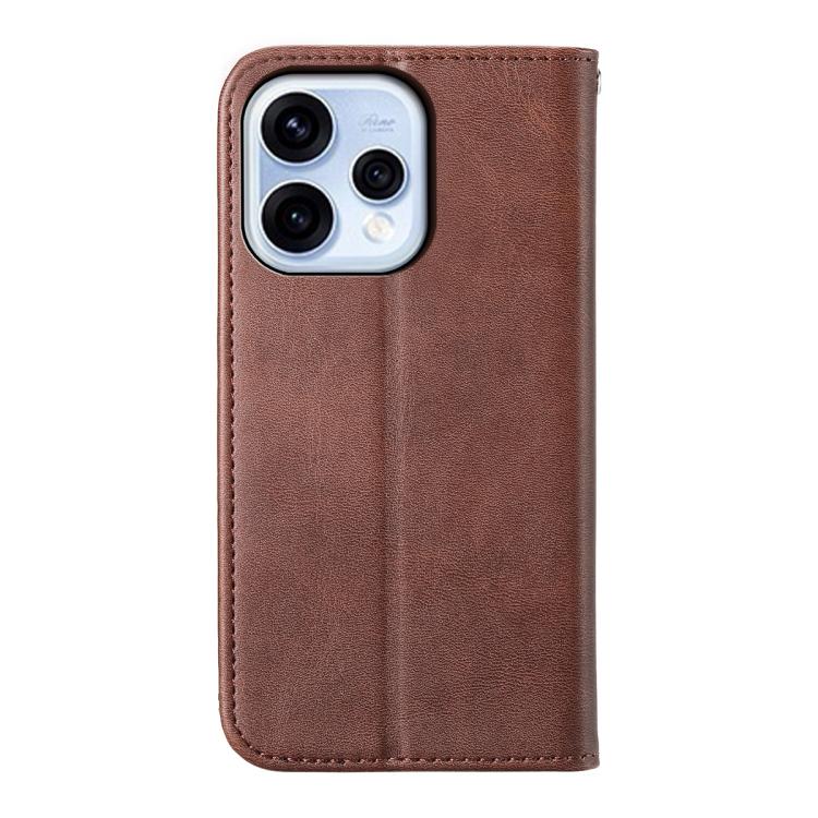 For OPPO Reno15 5G / Reno 15c 5G Cubic Grid Calf Texture Magnetic Leather Phone Case