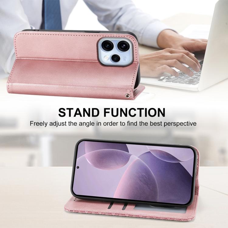 For OPPO Reno15 5G / Reno 15c 5G Cubic Grid Calf Texture Magnetic Leather Phone Case