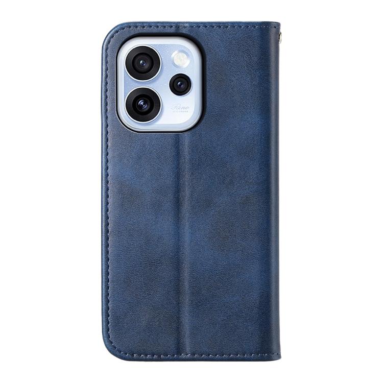 For OPPO Reno15 F 5G Cubic Grid Calf Texture Magnetic Leather Phone Case
