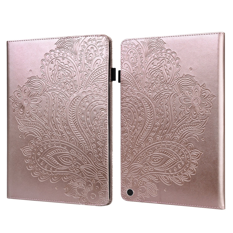 For Google Pixel Tablet Peacock Embossed Pattern Leather Tablet Case