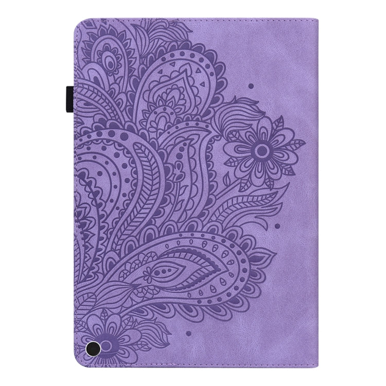 For Google Pixel Tablet Peacock Embossed Pattern Leather Tablet Case
