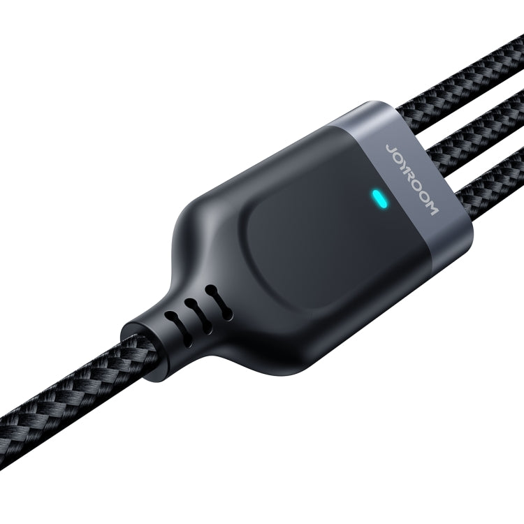 JOYROOM A18 3.5A USB to 8 Pin+USB-C/Type-C+Micro USB 3 in 1 Data Cable, Length: