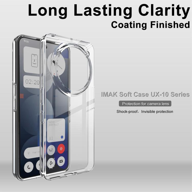 For Nothing phone 3a Pro 5G imak UX-10 Series Transparent Shockproof TPU Phone Case - Transparent