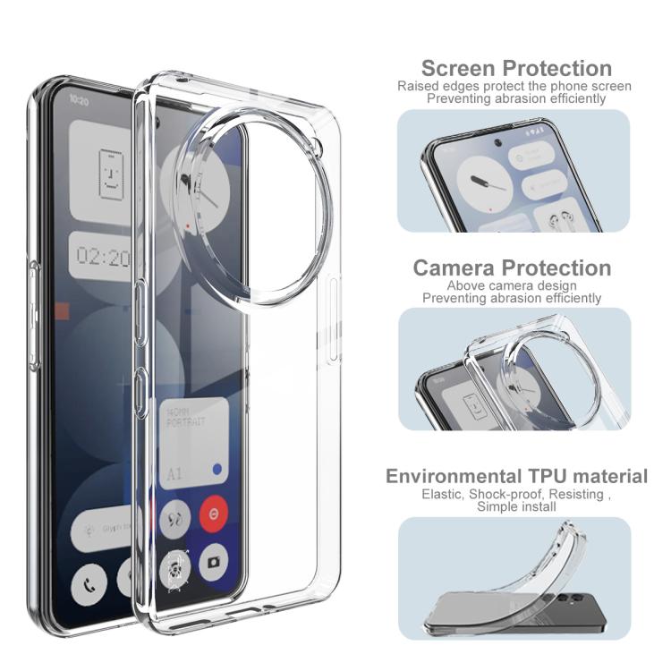 For Nothing phone 3a Pro 5G imak UX-10 Series Transparent Shockproof TPU Phone Case - Transparent