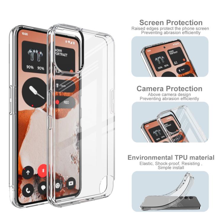 For Nothing CMF phone 2 Pro 5G imak UX-10 Series Transparent Shockproof TPU Phone Case - Transparent