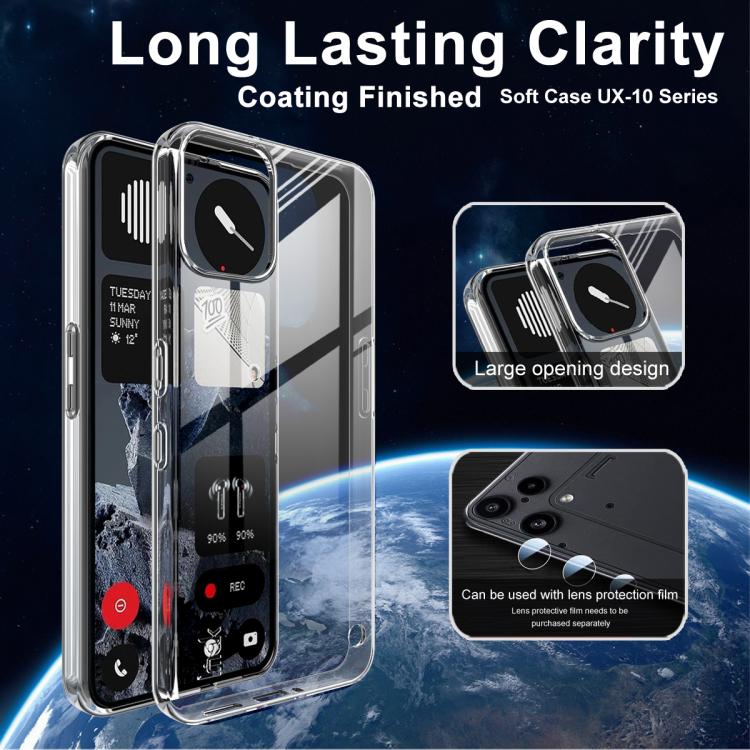 For Nothing phone 3a Lite imak UX-10 Series Transparent Shockproof TPU Phone Case - Transparent
