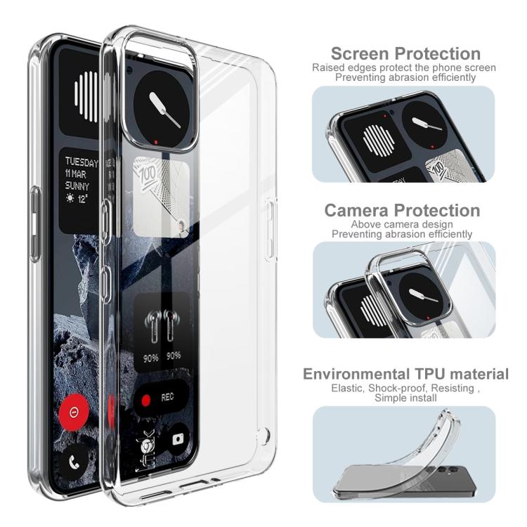 For Nothing phone 3a Lite imak UX-10 Series Transparent Shockproof TPU Phone Case - Transparent