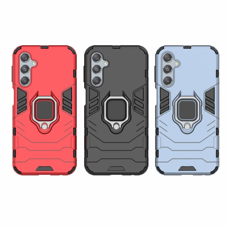 For Samsung Galaxy M34 PC + TPU Shockproof Protective Phone Case with Magnetic Ring Holder
