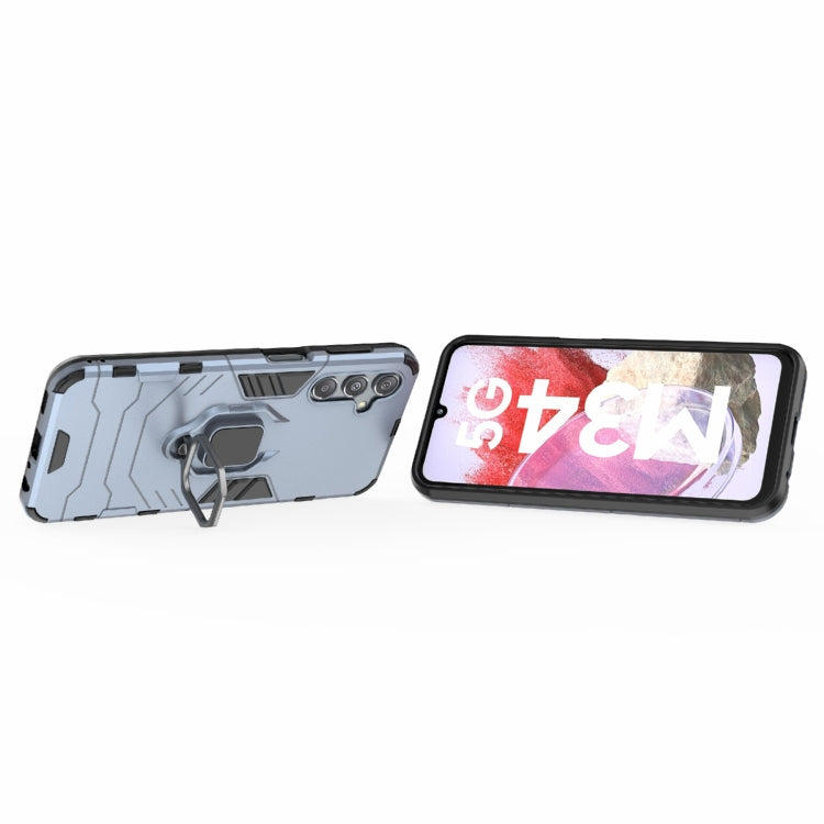 For Samsung Galaxy M34 PC + TPU Shockproof Protective Phone Case with Magnetic Ring Holder