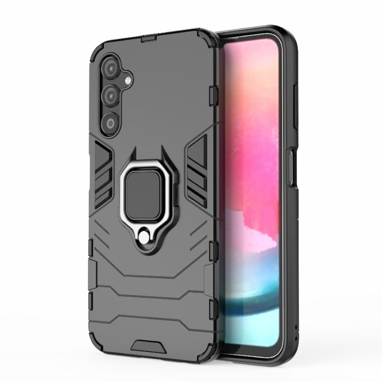 For Samsung Galaxy A25 5G PC + TPU Shockproof Protective Phone Case with Magnetic Ring Holder