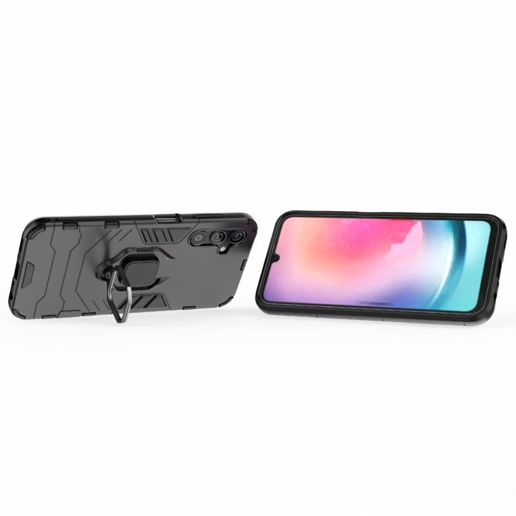 For Samsung Galaxy A25 5G PC + TPU Shockproof Protective Phone Case with Magnetic Ring Holder