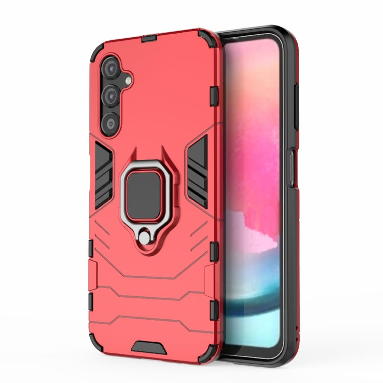 For Samsung Galaxy A25 5G PC + TPU Shockproof Protective Phone Case with Magnetic Ring Holder