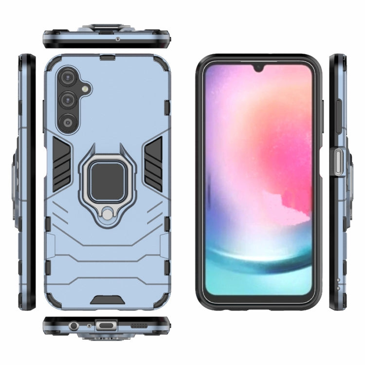 For Samsung Galaxy A25 5G PC + TPU Shockproof Protective Phone Case with Magnetic Ring Holder
