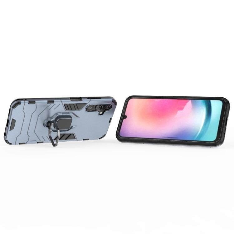 For Samsung Galaxy A25 5G PC + TPU Shockproof Protective Phone Case with Magnetic Ring Holder