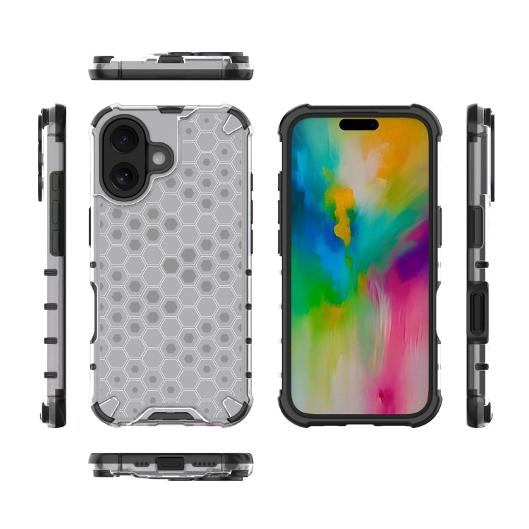 For iPhone 16 Honeycomb Shockproof Phone Case