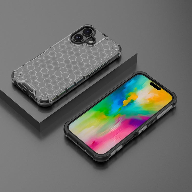For iPhone 16 Honeycomb Shockproof Phone Case