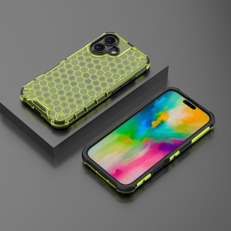 For iPhone 16 Honeycomb Shockproof Phone Case