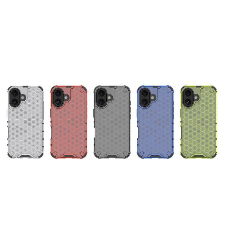 For iPhone 16 Honeycomb Shockproof Phone Case