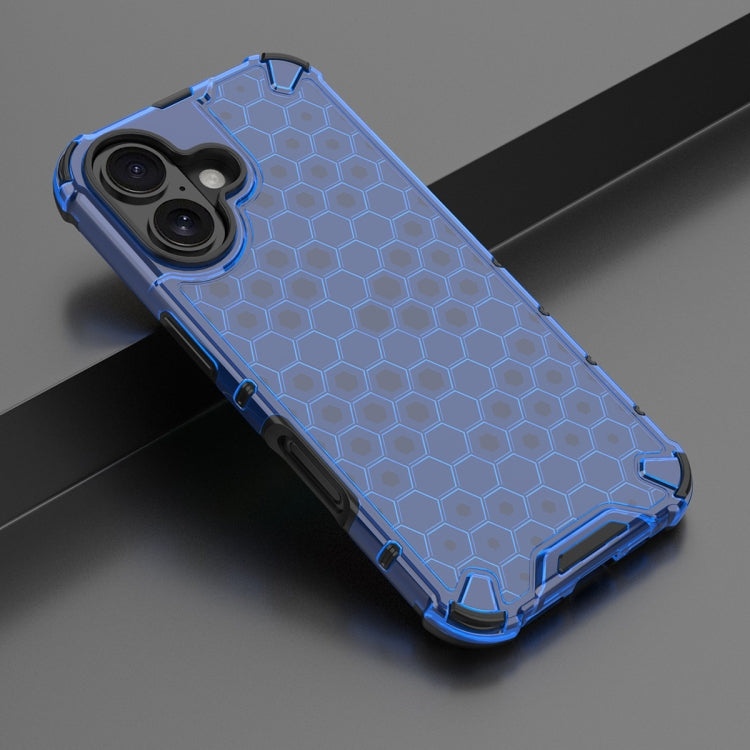 For iPhone 16 Honeycomb Shockproof Phone Case