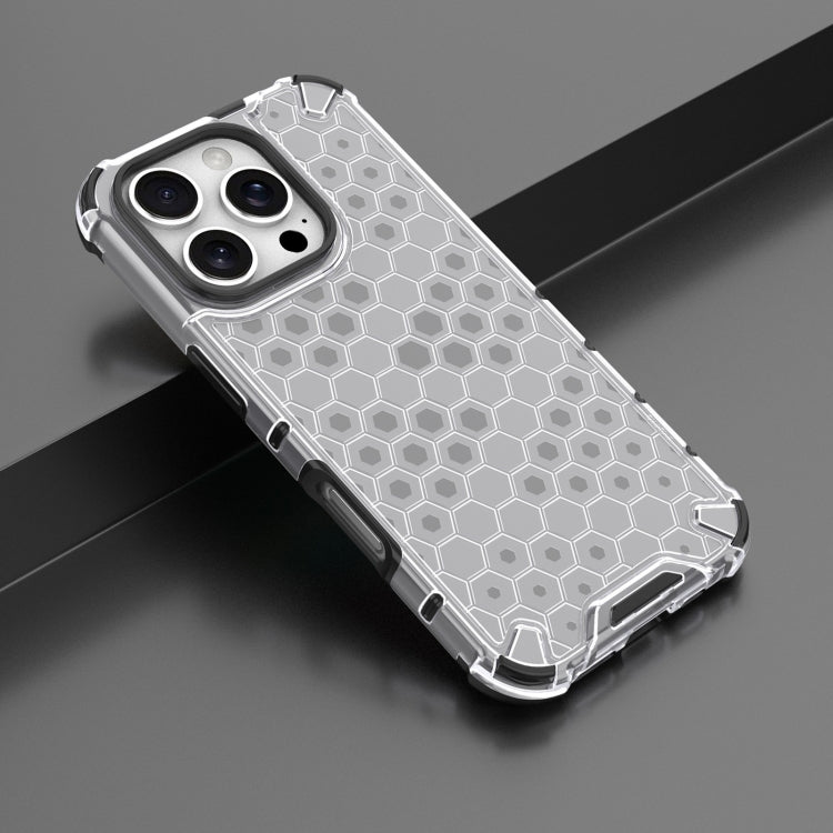 For iPhone 16 Pro Honeycomb Shockproof Phone Case