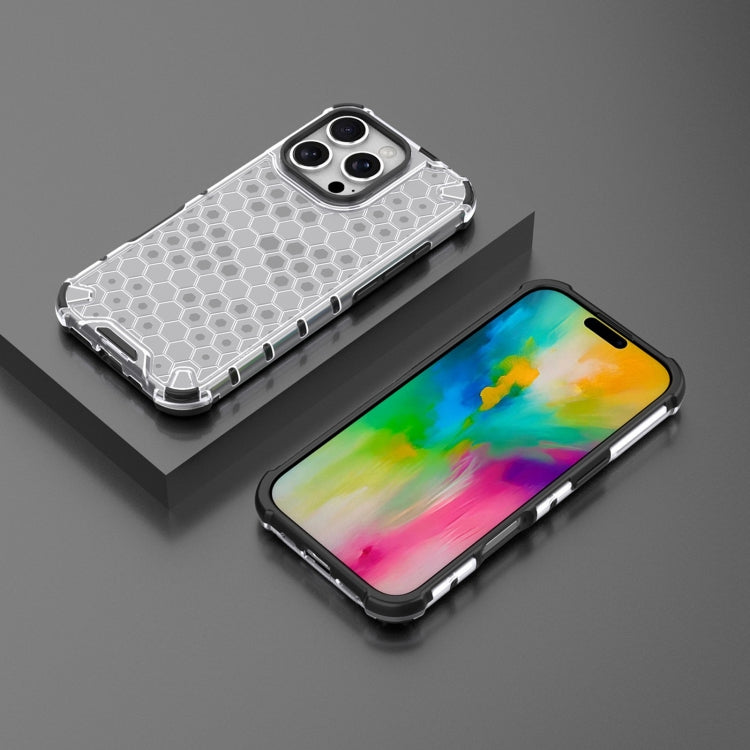 For iPhone 16 Pro Honeycomb Shockproof Phone Case