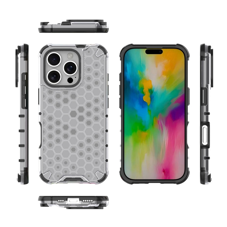 For iPhone 16 Pro Honeycomb Shockproof Phone Case