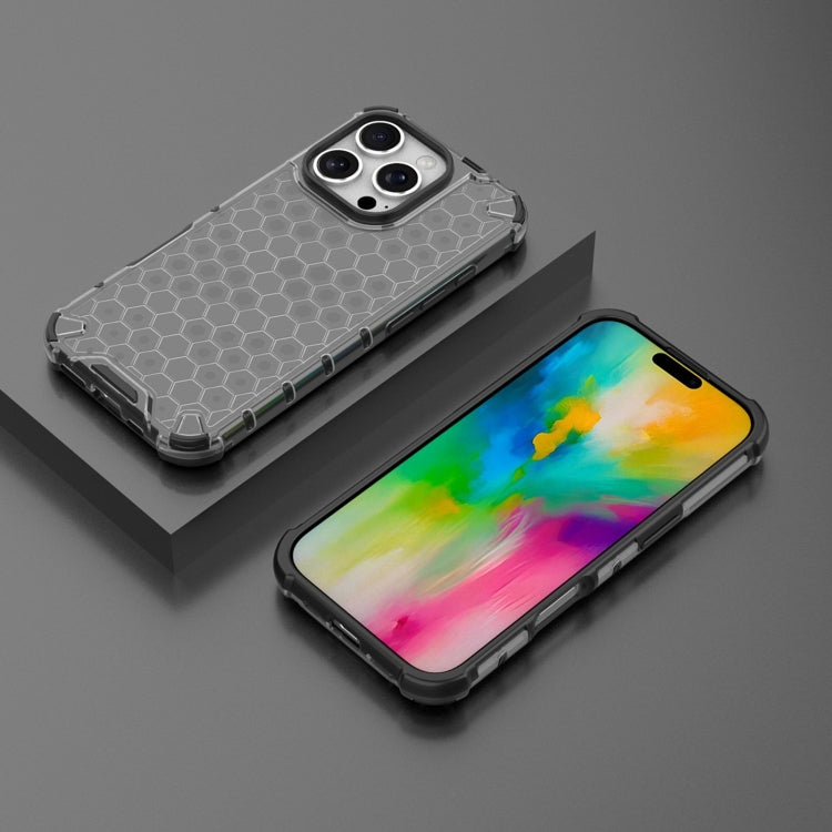 For iPhone 16 Pro Honeycomb Shockproof Phone Case