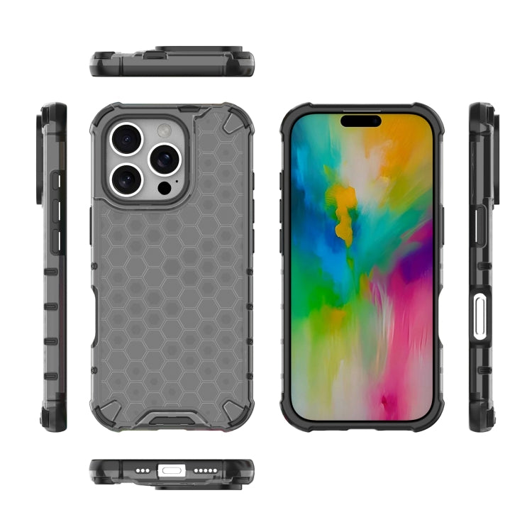 For iPhone 16 Pro Honeycomb Shockproof Phone Case