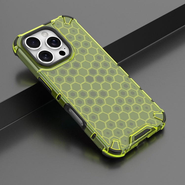 For iPhone 16 Pro Honeycomb Shockproof Phone Case