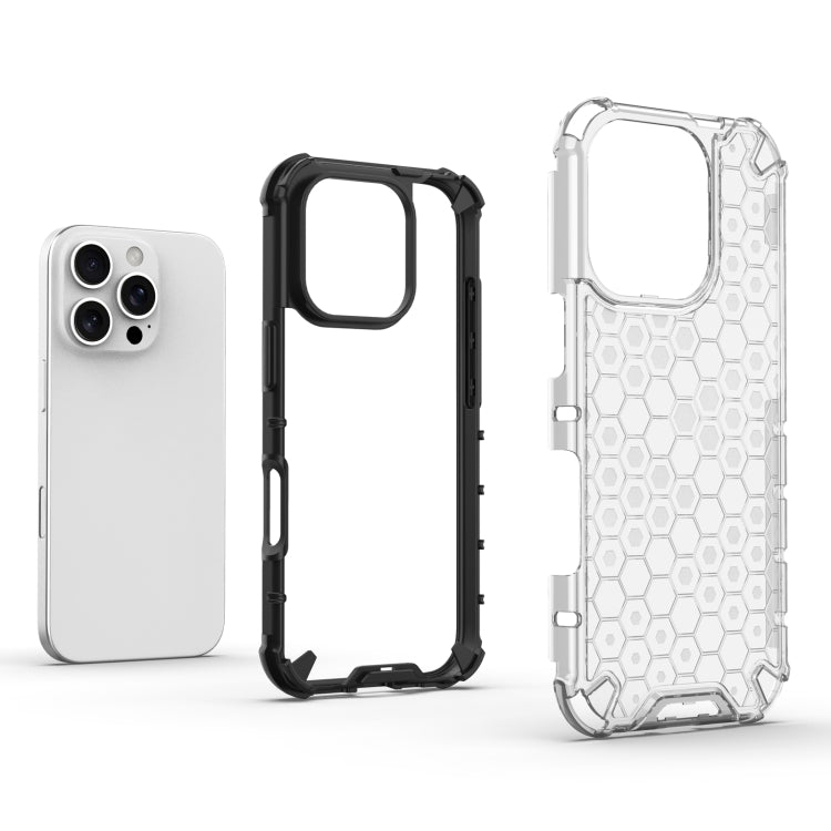For iPhone 16 Pro Honeycomb Shockproof Phone Case