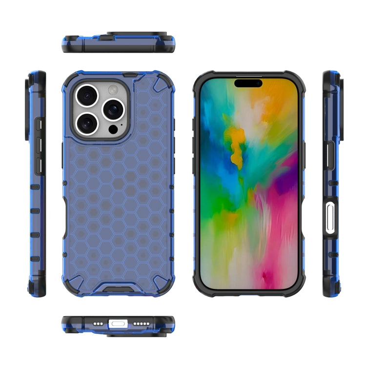 For iPhone 16 Pro Honeycomb Shockproof Phone Case