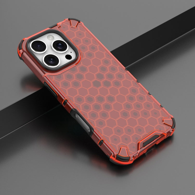 For iPhone 16 Pro Honeycomb Shockproof Phone Case