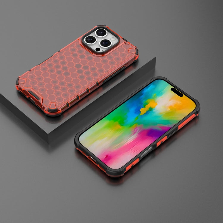For iPhone 16 Pro Honeycomb Shockproof Phone Case