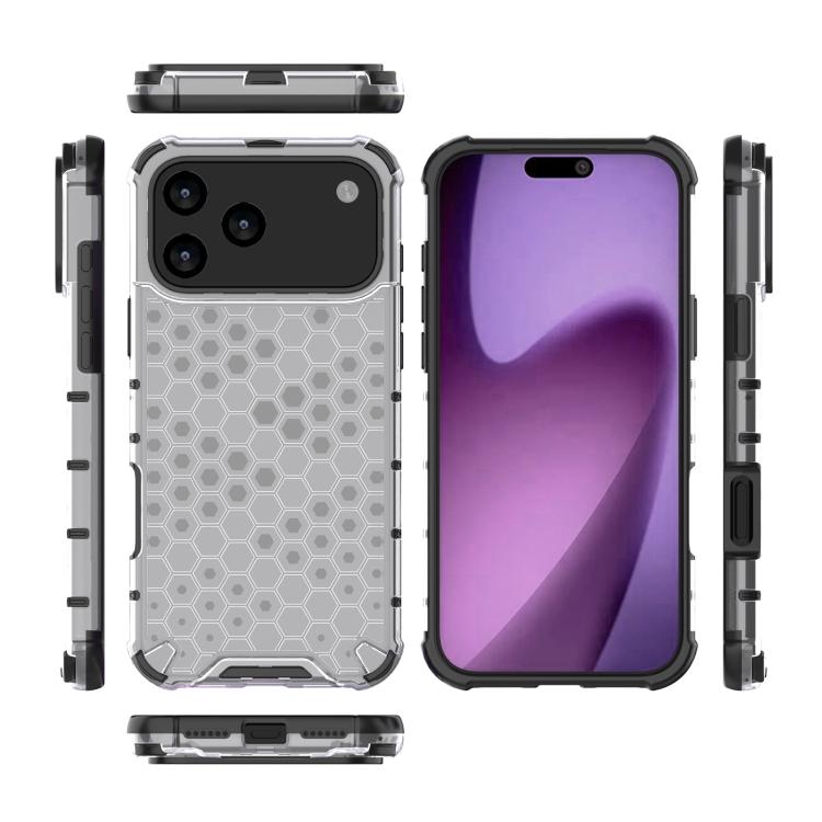 For iPhone 17 Pro Max Honeycomb Shockproof Phone Case