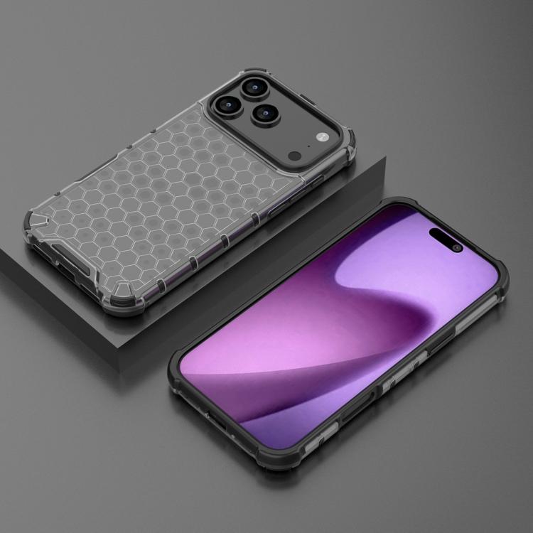 For iPhone 17 Pro Max Honeycomb Shockproof Phone Case