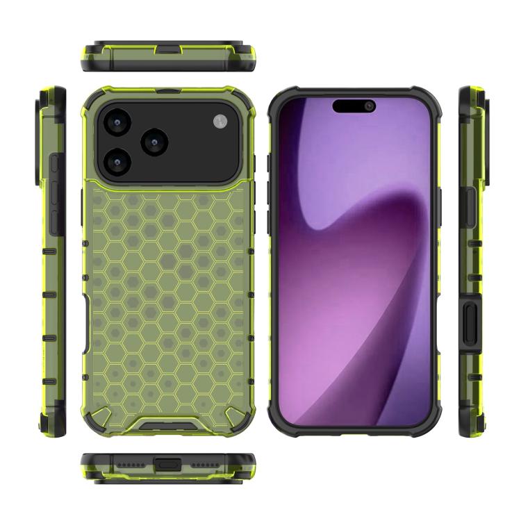 For iPhone 17 Pro Max Honeycomb Shockproof Phone Case