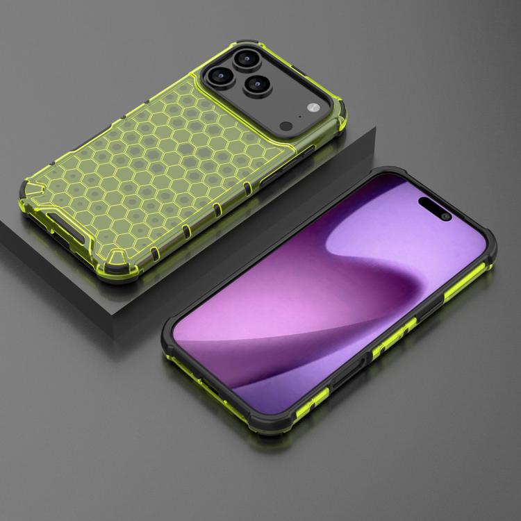 For iPhone 17 Pro Max Honeycomb Shockproof Phone Case