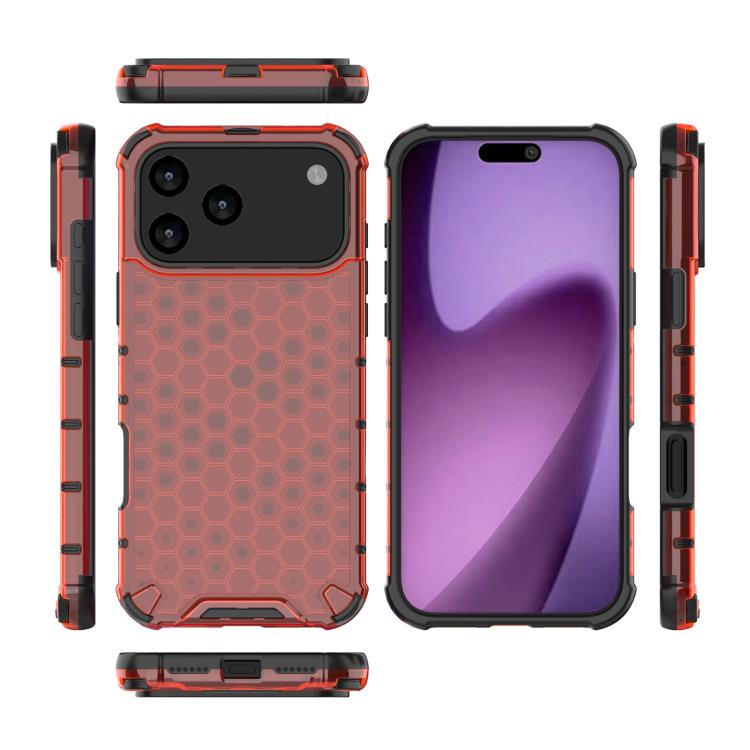 For iPhone 17 Pro Max Honeycomb Shockproof Phone Case