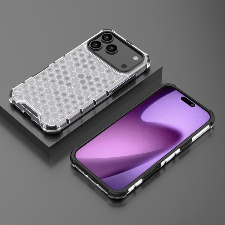 For iPhone 17 Pro Honeycomb Shockproof Phone Case